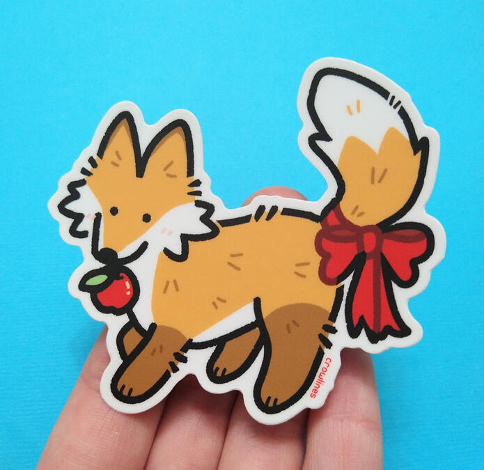 Apple Fox Sticker Apple Fox Sticker