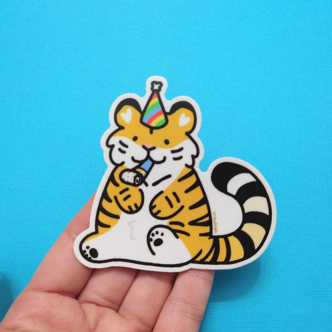 Party Tiger Sticker Party Tiger Sticker